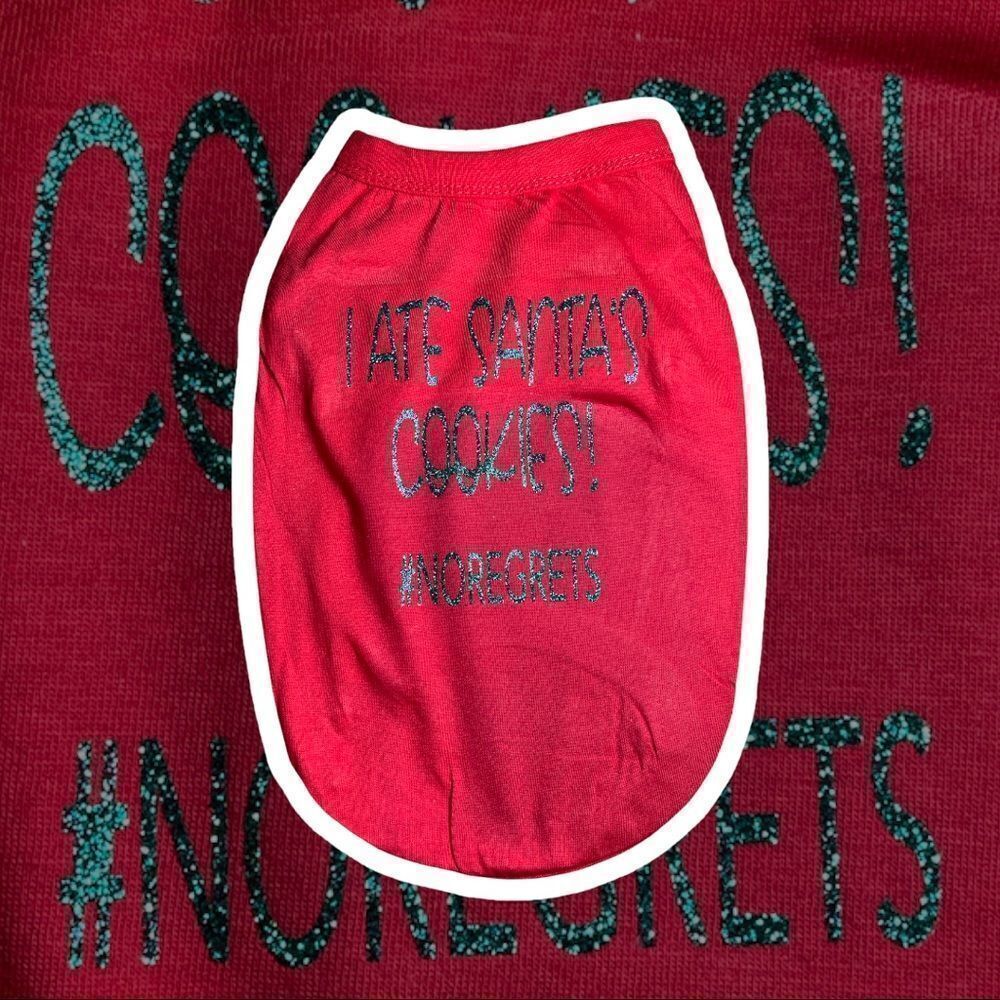 Hand‎ Crafted Funny dog a Christmas Tshirt, holiday dog shirt, funny dog clothes